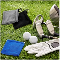 Golf Mikrofaser Reinigungstuch mit Karabiner