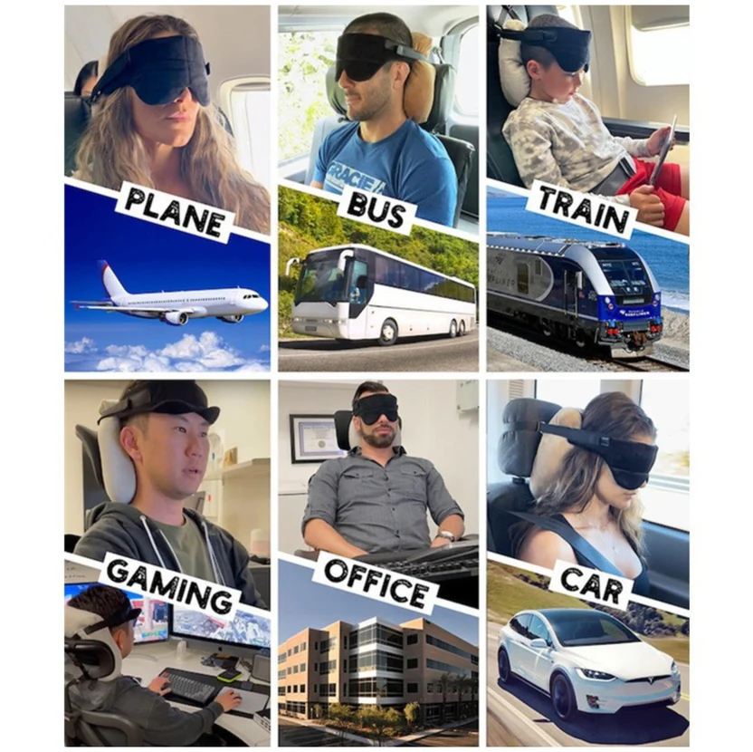 Reise-Kissen & Schlafmaske Set – Komfort für unterwegs