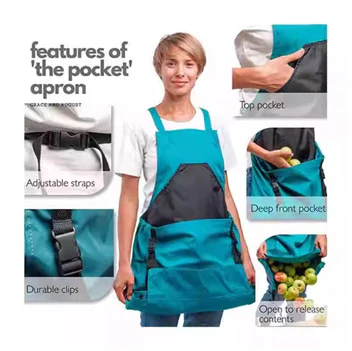 Garten-Ernte-Schürze mit Mehreren Taschen